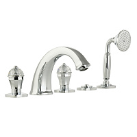 Смеситель Migliore Korona Swarovski 27308 на борт ванны, хром