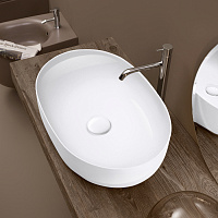 Раковина накладная Kerasan Nolita 534301 60x40 белый глянцевый