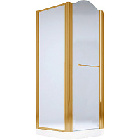 Душевой уголок Migliore Diadema 22671 90х90хH195 см, стекло матовое R (DX), профиль бронза