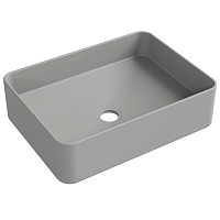 Раковина накладная Aqueduto Espiral ESP0430 50x37x13.5 серый матовый