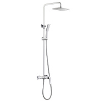 Душевая стойка Boheme Venturo 378-W белый/хром