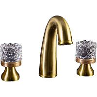 Смеситель Boheme Crystal 317-CRST для раковины, бронза