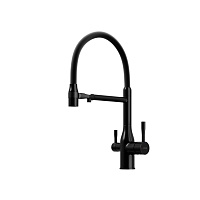 Смеситель для кухонной мойки Sancos Garda SC4009MB черный матовый