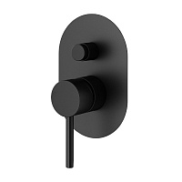 Смеситель Plumberia Selection Ixo XO1001NO на 2 выхода(внешняя часть), черный матовый