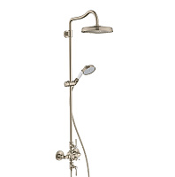 Душевая стойка Axor Montreux Showerpipe 16572820 с термостатом, шлифованный никель