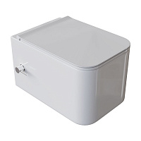 Унитаз подвесной Boheme Mane 970-SET-2-W с функцией биде, белый