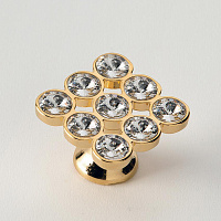 Ручка для мебели Eban FACSTPO09OR золото/Swarovski