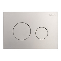 Кнопка смыва Splendy Stable Rest SR302TMNB никель брашированный
