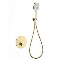 Смеситель Wonzon & Woghand WW-D1017-A-BG для душа, встраиваемый, с термостатом, брашированное золото