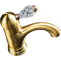 Смеситель Boheme Crystal 301-CRST для раковины, бронза