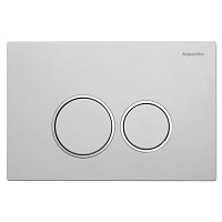 Кнопка смыва Aquanika Basic 01.02.08 белый/хром