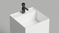 Раковина напольная Salini Armonia Square Top 01 130521TM S-Stone 45x45 белый матовый