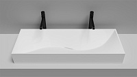 Раковина накладная Salini Sonata 1401201M S-Stone 119,5x45 белый матовый