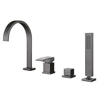 Cмеситель ABBER Wasserfall AF8613NG для ванны с душем, никель