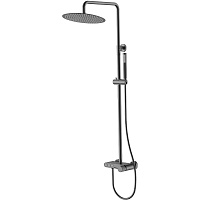 Душевая стойка Boheme Stick 128-GM.3 ручка Linea, оружейная сталь
