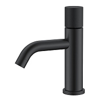 Смеситель Boheme Stick 121-BB.4 для раковины, ручка Spirale, черный матовый