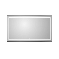 Зеркало BelBagno Kraft SPC-KRAFT-1400-800-LED-TCH-WARM-NERO 140x80 с подсветкой, черный