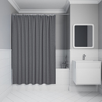 Шторка на ванну IDDIS Decor DL03P18i11 серый