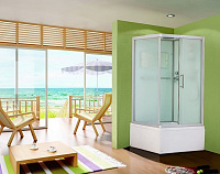 Душевая кабина Esbano ESKB108CKRBR 100x80 хром матовый