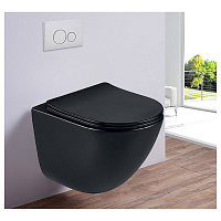 Унитаз подвесной Esbano Lotus безободковый, черный матовый