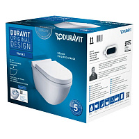 Унитаз подвесной Duravit Starck 3 45270900A1 с сиденьем микролифт