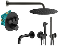 Душевой комплект Plumberia Selection PS Box KITZPSB03NO60 для ванны, c термостатическим смесителем, 
