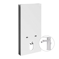 Система инсталляции WasserKRAFT Naab 86BDT.050.WH.SQ8506 для биде, со смесителем, белый