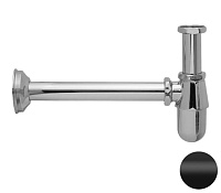 Сифон Remer 970114NO 1”1/4 для раковины, черный матовый