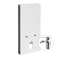 Система инсталляции WasserKRAFT Naab 86BDT.050.WH.SQ3206 для биде, со смесителем, белый