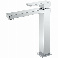 Смеситель Boheme Qubic 472-CR для раковины, высокий, хром
