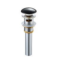 Донный клапан SantiLine SL-104 без перелива черный