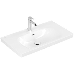 Раковина Villeroy & Boch Skyla 5A518001 80x46 накладная, Alpin White