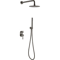 Душевой комплект Boheme Uno 464-GM для душа, оружейная сталь