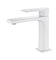 Смеситель AQG Alpha 01ALP100BL для раковины, белый матовый
