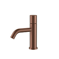 Смеситель Boheme Stick 121-BRB для раковины, ручка Diamond, брашированная бронза
