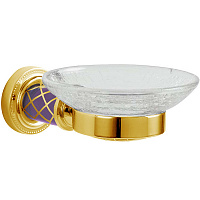 Мыльница Boheme Murano 10903-V-G настенная, золото/фиолетовый