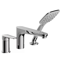 Смеситель Bravat Iguassu F5173218CP-1-RUS для ванны с душем на 3 отверстия хром