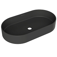 Раковина накладная Aqueduto Espiral ESP0240 60x39x12 черный матовый