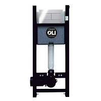 Система инсталляции OLI 120 ECO Total Black Sanitarblock 886668 для подвесного унитаза