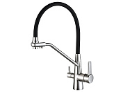 Смеситель Zorg Steel Hammer SH 903-6 CR для кухонной мойки/для фильтра, хром