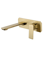 Смеситель Wonzon & Woghand Diamond WW-88869011-BG для раковины, встраиваемый, брашированное золото