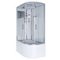 Душевая кабина Niagara Ultra 120x80x220 стекло прозрачное с матовой полосой/профиль хром