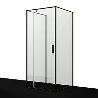 Душевой уголок WasserKRAFT Elbe 74P 74P43 90x90 прозрачное, черный