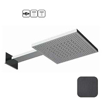 Верхний душ Almar Velvet Rain E044277.AB черный металл шлифованный