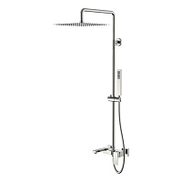 Душевая стойка Boheme Qubic 478-NB никель брашированный