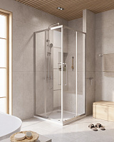 Душевой уголок Cezares Relax RELAX-304-A-2-90-C-CR 90x90 прозрачное, хром