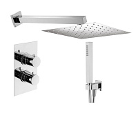 Душевой комплект Plumberia Selection Tag KITTGT18QCR для ванны, c термостатическим смесителем, хром