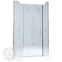 Душевой уголок Migliore Diadema 24173 100х100хH195 см, стекло прозрачное (SX-DX)