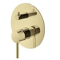 Смеситель Plumberia Selection Ixo XO1901OR для душа, на 2-3 выхода(внешняя часть), золото 24 карат