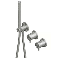 Смеситель QuadroDesign Source 1368.00AS для ванны с душем, brushed stainless steel